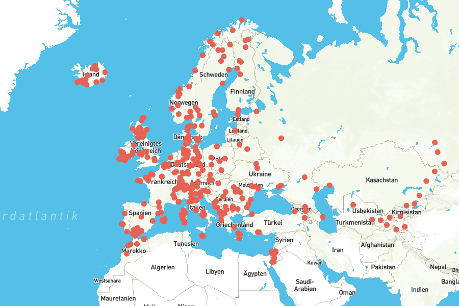 Mappa di viaggio